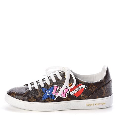 lv black heart sneakers|louis vuitton black sneakers.